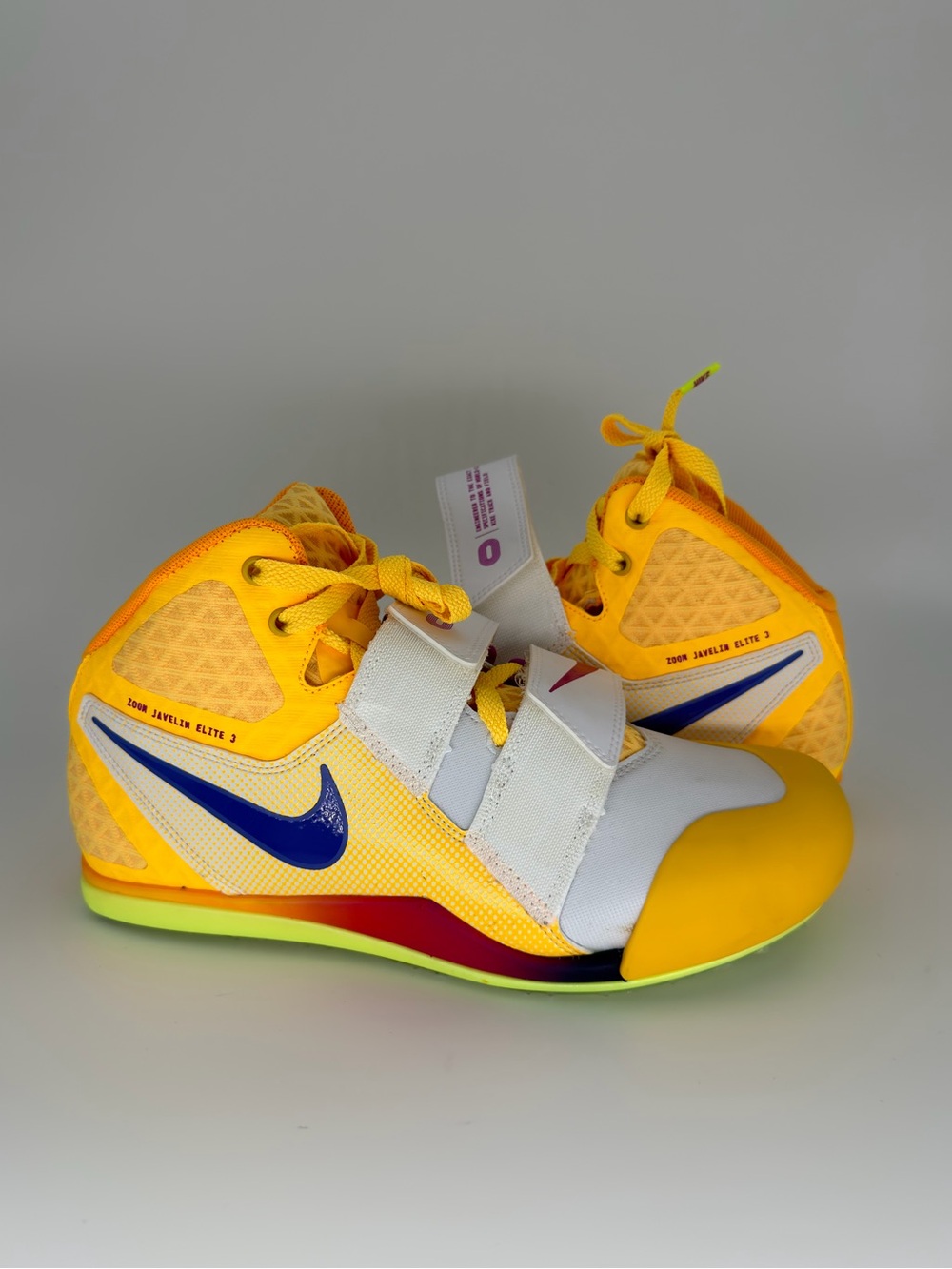 Nike Zoom Javelin Elite 3 Track & Field Spikes FZ9626 800 Citron Men's Size 7